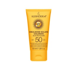 SUN KLERASOL SPF +50 COLORED - koloryzujący krem przeciwsłoneczny SPF50+ 50 ml - ciemnobrązowy