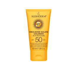 SUN KLERASOL SPF +50 COLORED - koloryzujący krem przeciwsłoneczny SPF50+ 50 ml - ciemnobrązowy