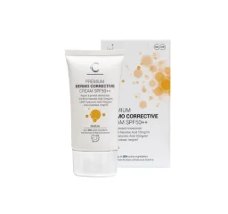 Krem przeciwsłoneczny PREMIUM DERMO CORRECTIVE CREAM SPF50  100 ml MEDIUM poprawia koloryt oraz chroni skórę przed promieniami UVA/UVB
